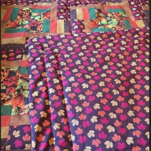 Fall theme patch work quilt handmade